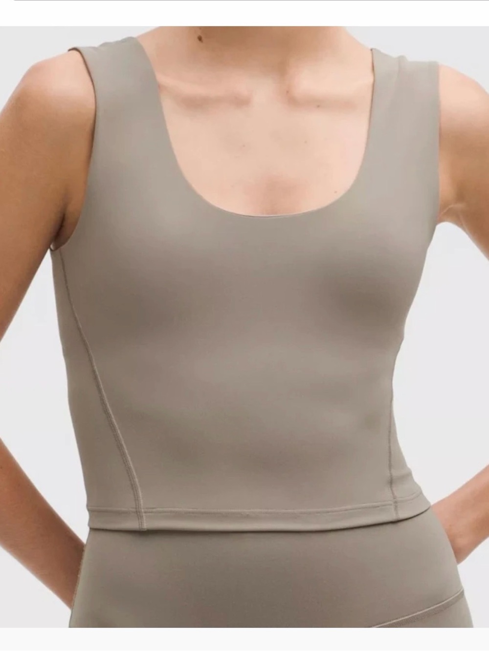 Lululemon Wunder Train Wide-Strap Tank Top Medium Support B–D Cups-Warm Ash Grey